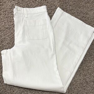 Women's White Flare Jeans